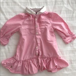 Ralph Lauren pink baby dress excellent condition